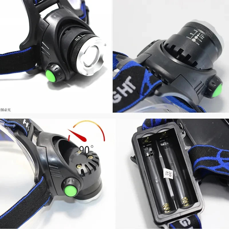 Powerful LED Induction Headlamp Use18650 Rechargeable batter