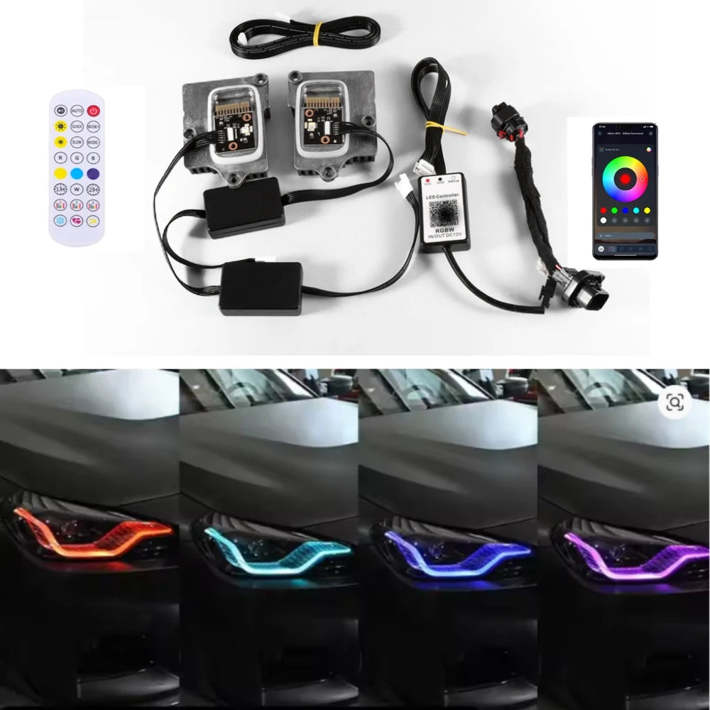 DRL Purple Red LED Plate Angel Eye Blue for BMW M240 G87 G42
