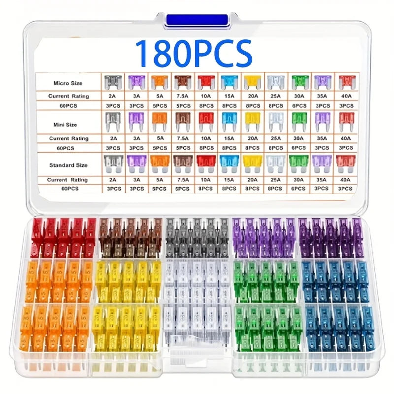 325Pcs Standard Car Fuses Assorted Kit 60 Mini Blade Car Fus
