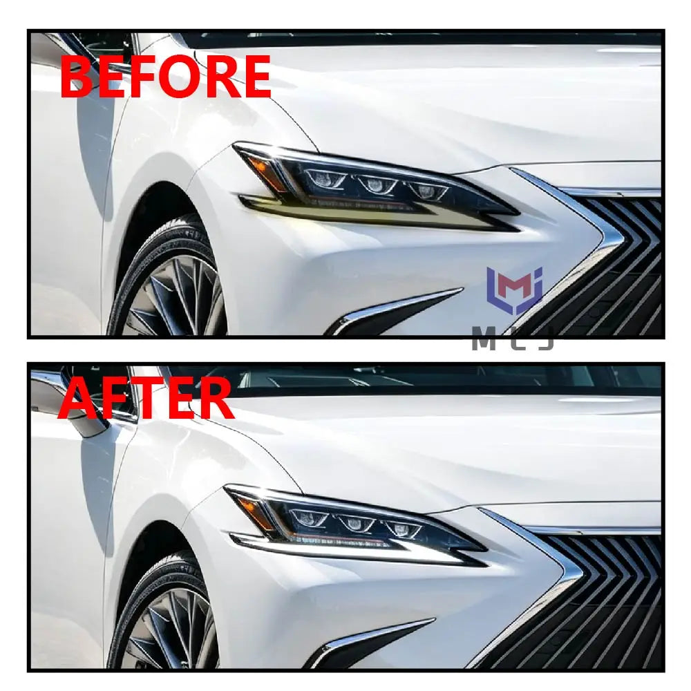 DRL Angel Eyes Acrylic Light Guide Strip Tube Headlight Replacement For Lexus ES Z10 2018-2021 High Spec for