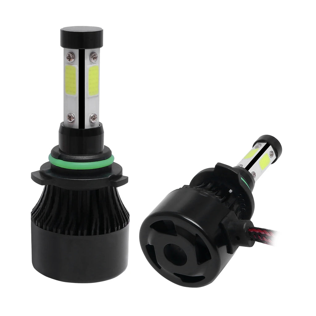 2Pcs New 4 Sides LED 6500K H4 H7 H11 H9 H8 9004 9005 9006 9007 4COB Car LED Headlight Bulbs Auto Led HB3 HB4 HB5 Headlamps 12V