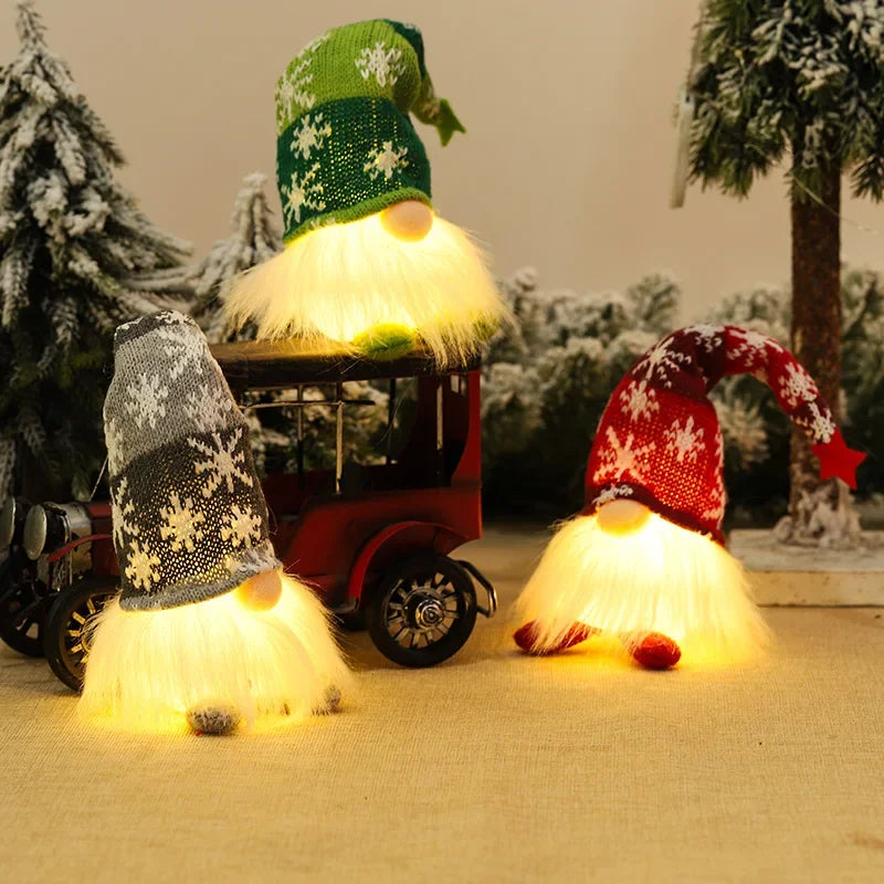 Christmas Gnome Faceless Doll Night Light Merry Christmas De
