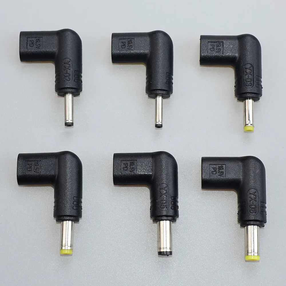 5V 9V 12V 15V 19.5V TypeC to DC Jack Plug Charge Adapter Con