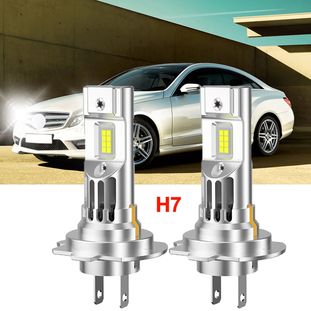2PCS H7 Led Canbus Headlight 20000LM High Bright Upgrade CSP