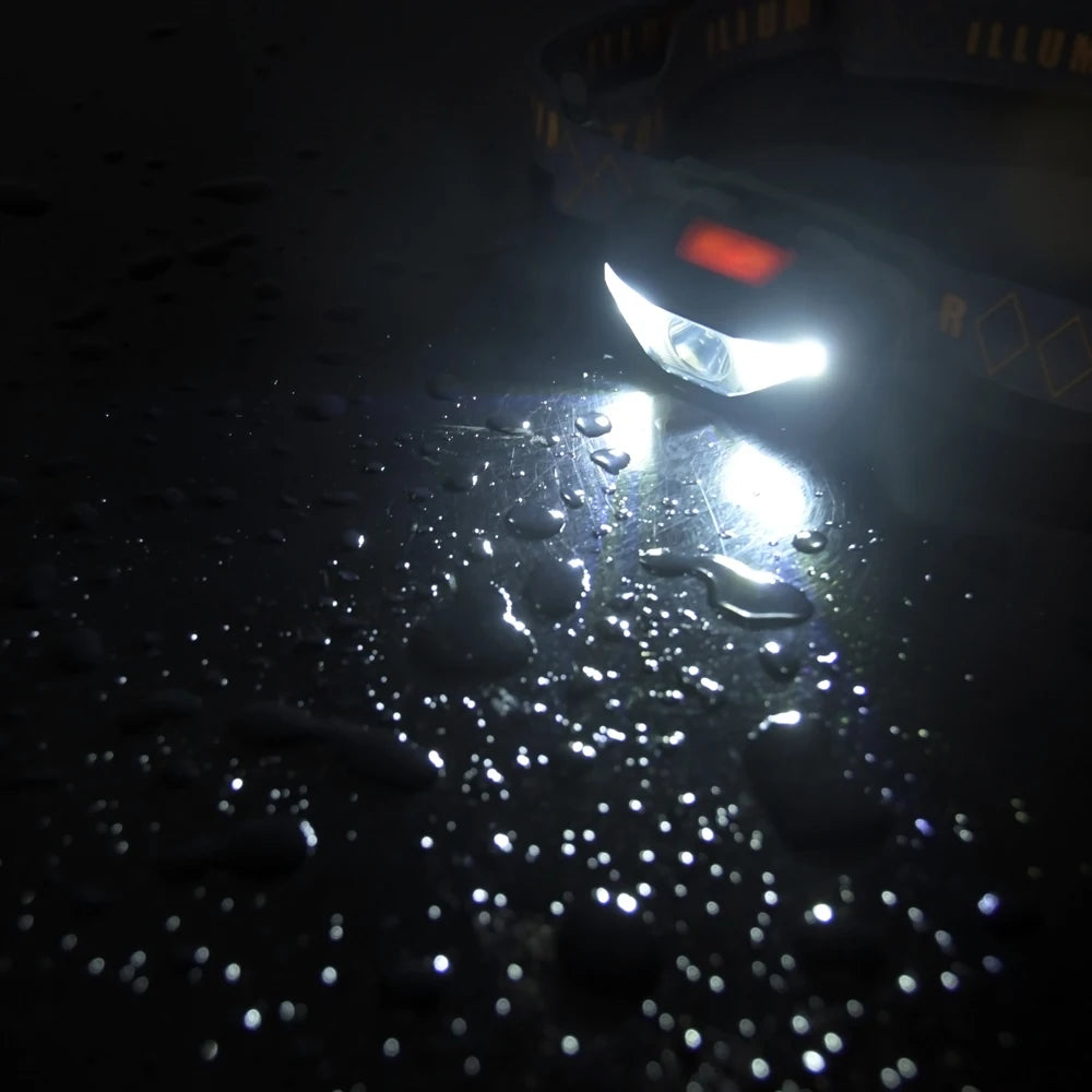 Mini Head Lamp 3 Modes Waterproof LED Flashlight Headlight H