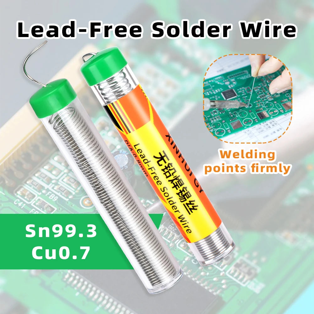 Lead Free Solder Wire 10G 0.8/1.0mm Tin Pen Portable Rosin C