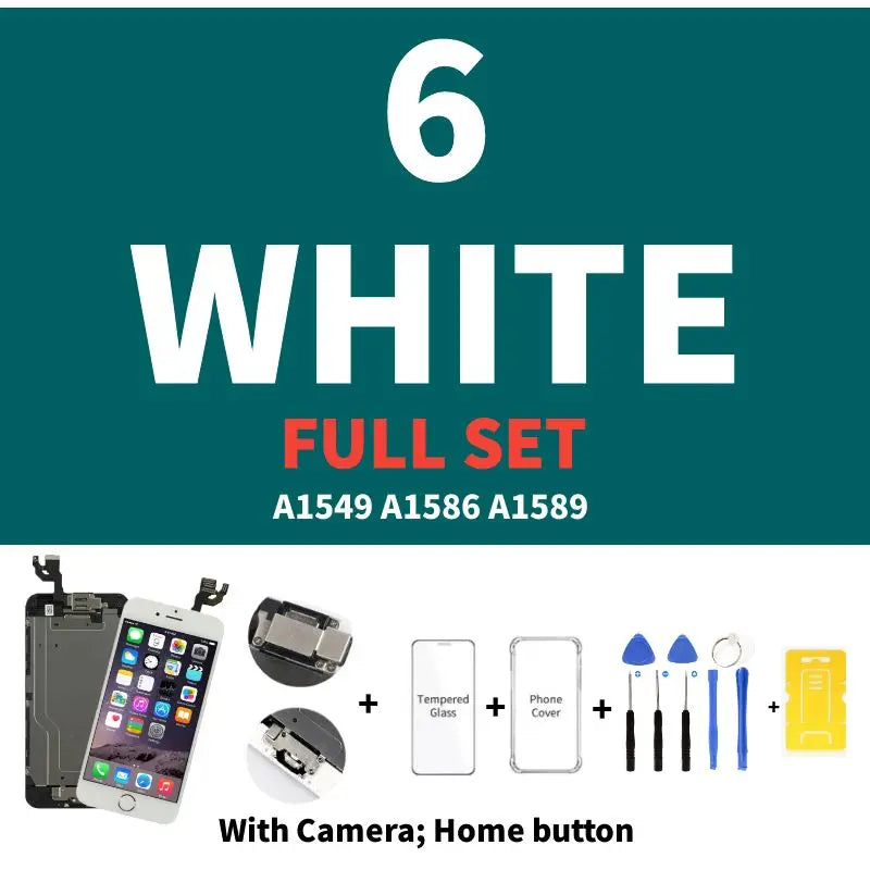 AAA Display for iPhone 5 5S 5SE 6 6S 7 8 Plus LCD Display Full Set Assembly Touch Screen Digitizer Replacement Pantalla+Camera