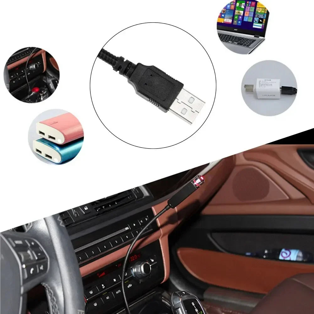 QXNY 1pcs Mini LED Car Roof Star Night Light Projector Atmos