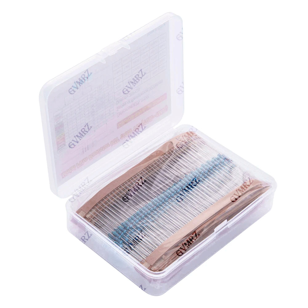 600PCS 30Values 1/4W Metal Film Resistor Assortment Kit - 20