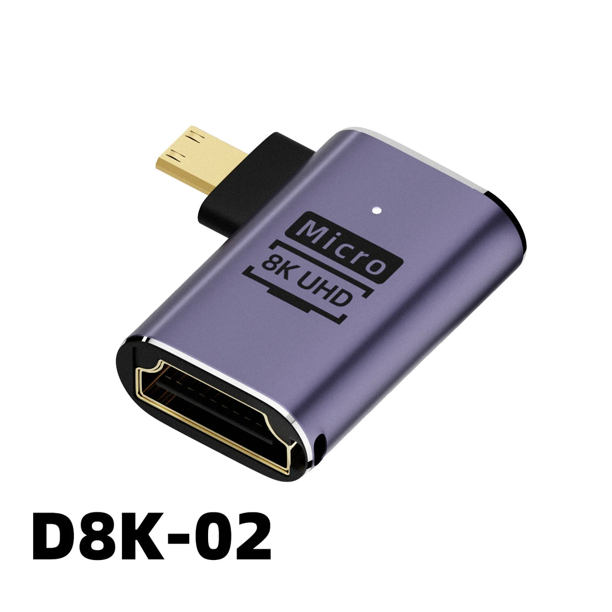 NNBILI 8K HDMI-compatible 2.1 Cable Connector Adapter 270 90 Degree Angle 2 Pcs Male To Female Converters Cable Adaptor Extender
