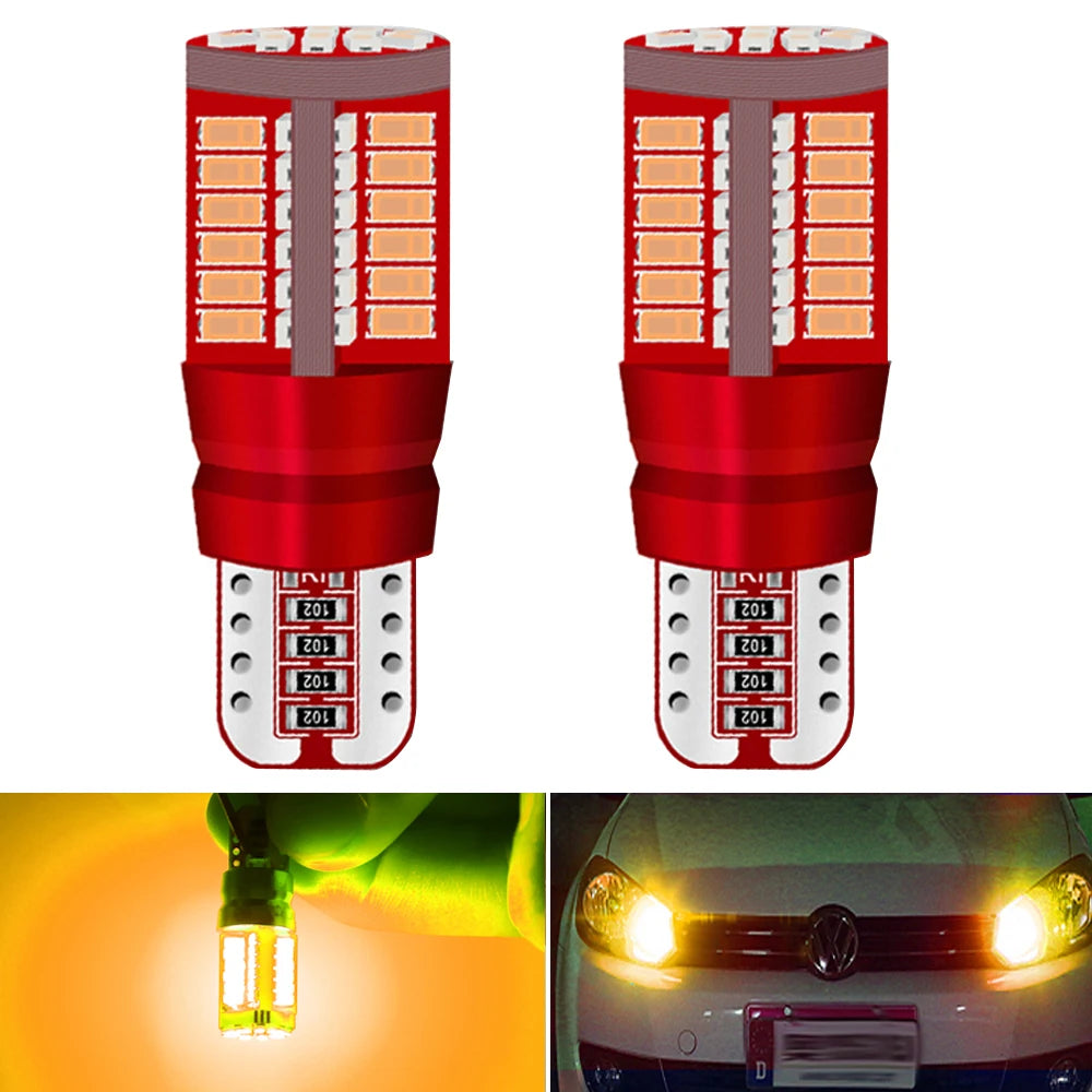 2pcs T10 W5W Car Interior Reading Dome Light Side Marker Lamp 168 194 LED Auto Wedge Parking Bulb For Golf 7 4 6 Mk7 5 Gti Mk5 3