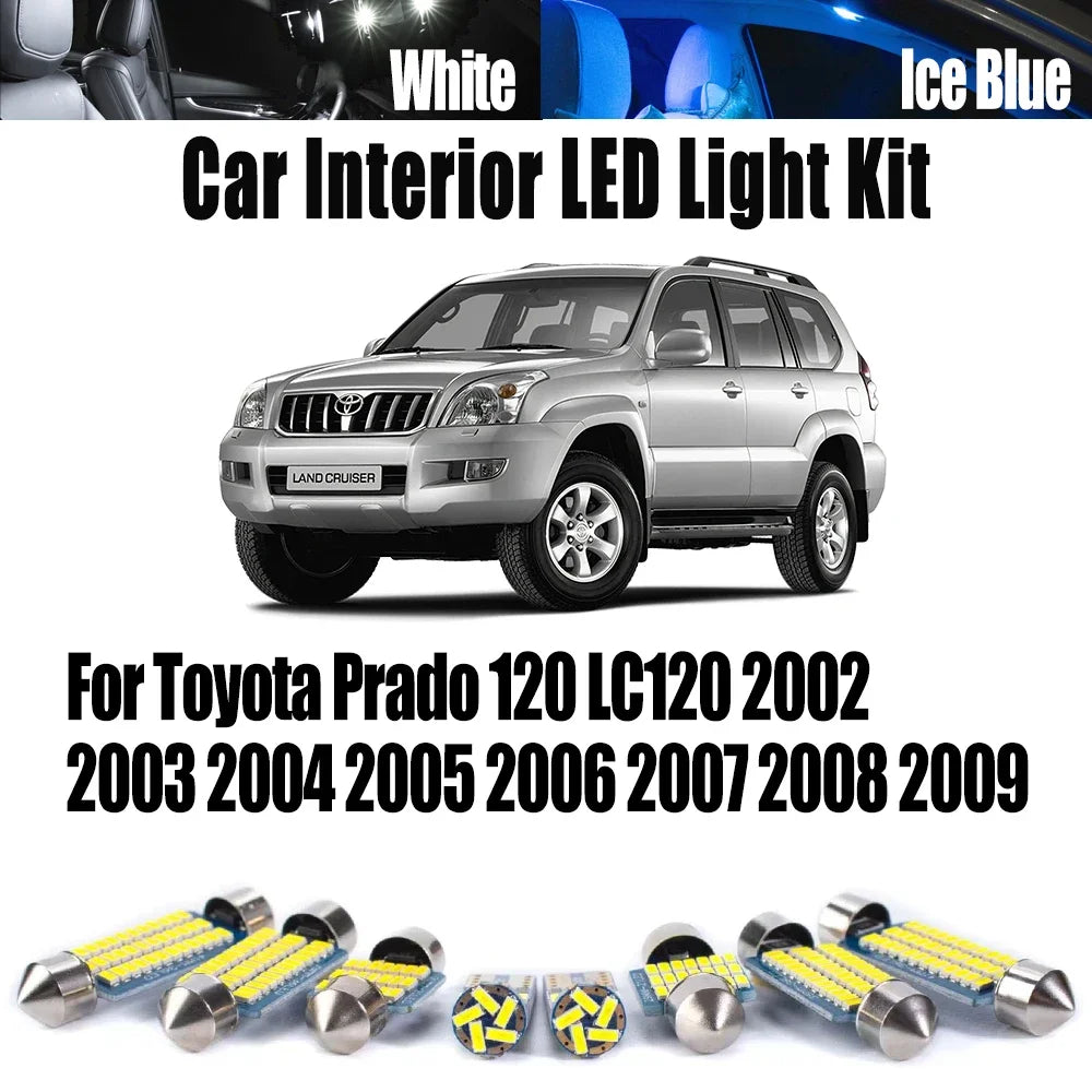 Bulb Interior Reading Map Dome Trunk Light Kit for Toyota 2002-2006
