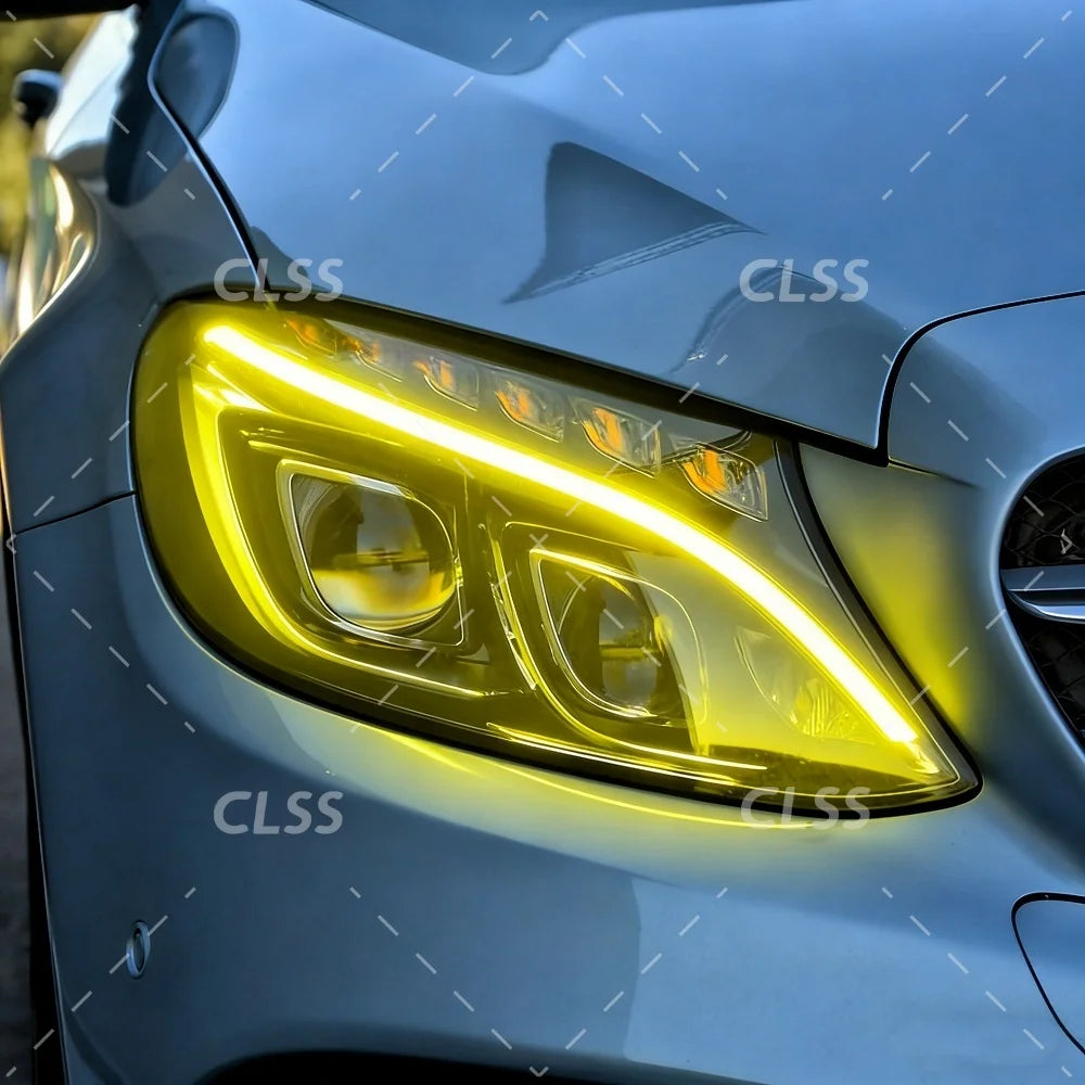 DRL LED Boards Lightsource For Mercedes-Benz C Class W205 C300 C350 2015-2018 Headlight Daytime Running Light