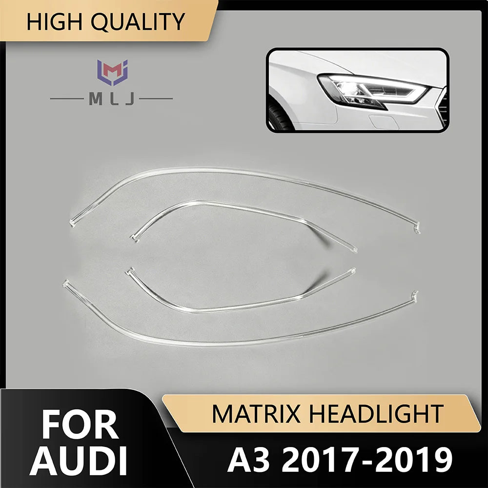 Headlight Daytime Running Lamp Tube For Audi A3 S3 2017-2019 8V Facelift Matrix Replacement DRL Angel Eyes