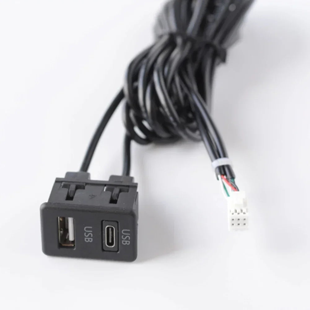 145cm Car Navigation Machine 6 Pin To U SB With TYPE-C Audio