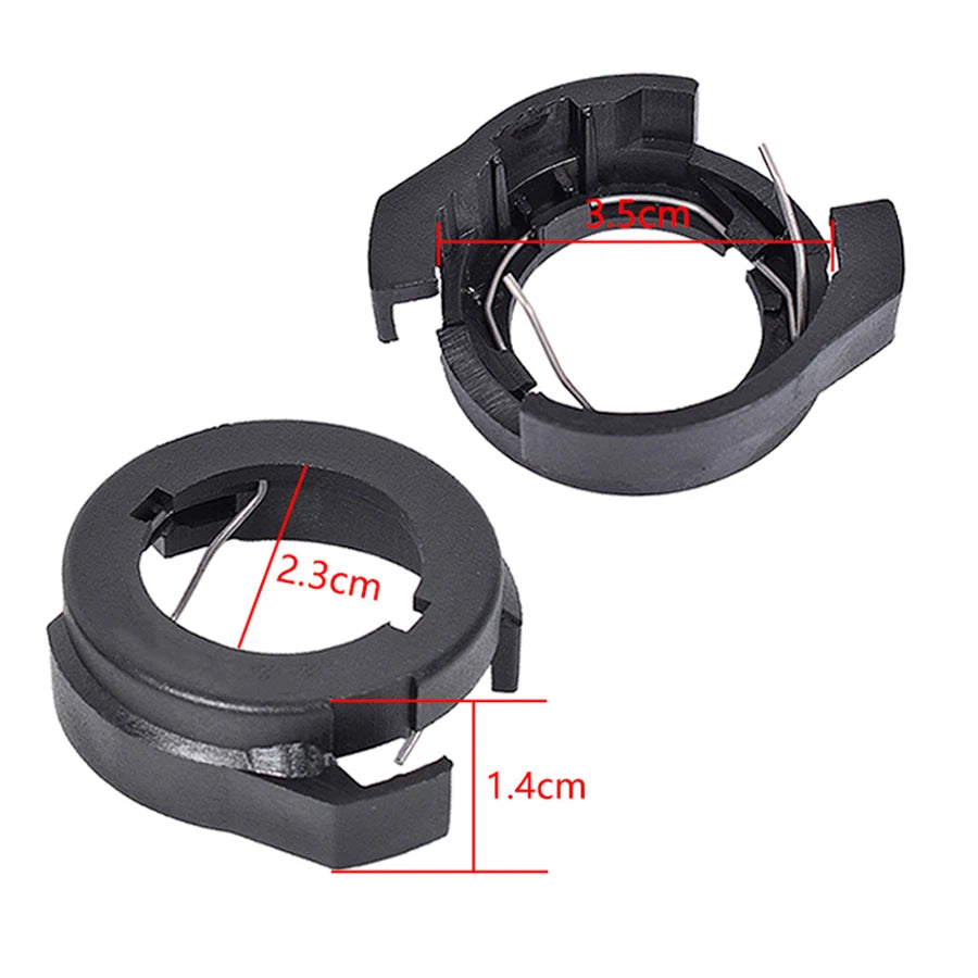 2Pcs H7 LED Headlight Bulbs Adapter Holder For Alfa Romeo VW