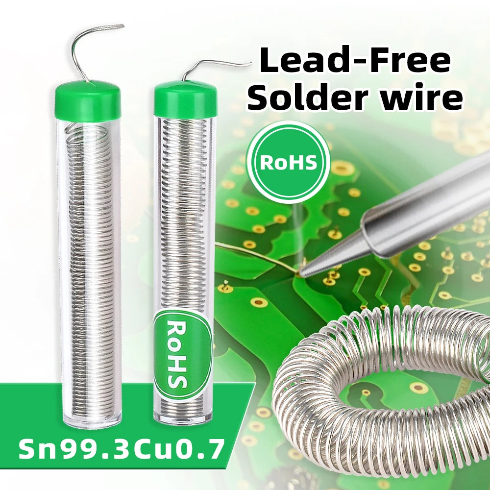 Lead Free Solder Wire 10G 0.8/1.0mm Tin Pen Portable Rosin C