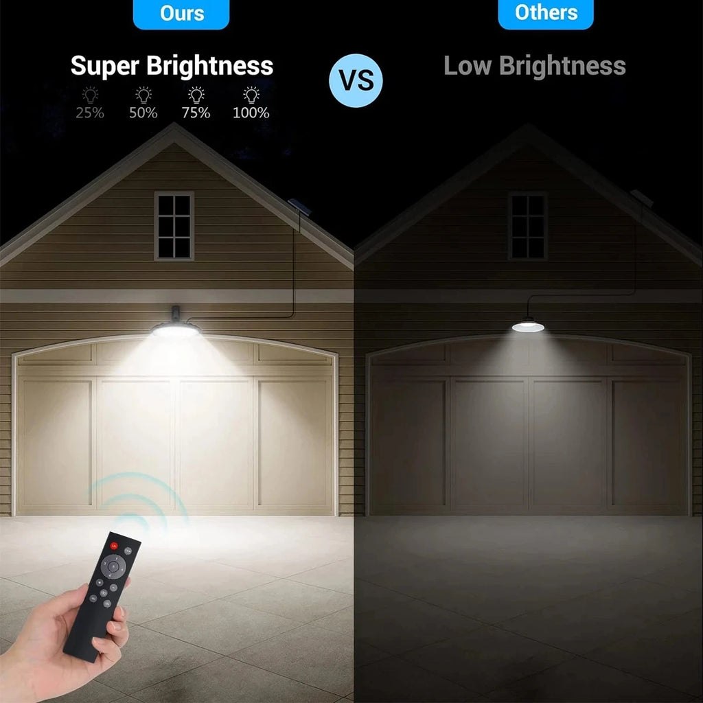 Dual Head Solar Light Indoor Outdoor Solar Powered Shed Ligh