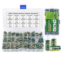 15/24/36 Values 225/460/925Pcs Aluminum Electrolytic Capacitors 16V-50V Electrolytic Capacitor Assortment Kit with Storage Box