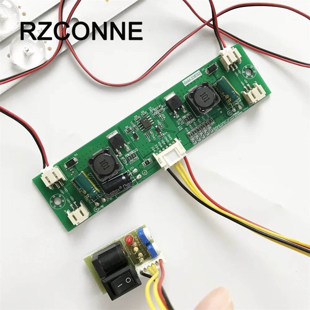 4PCS 630mm LED Backlight STRIP 8 Lamp LENS with Inverter for