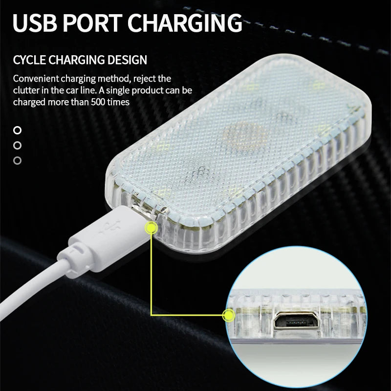 SEAMETAL Touch Sensor LED Lamp 6 LED Ambient Light Car Inter