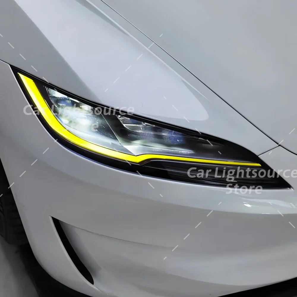 DRL Boards LED Angel Eyes For Tesla Model 3 2023 2024 LED Headlight Refit Daytime Running Light Chips