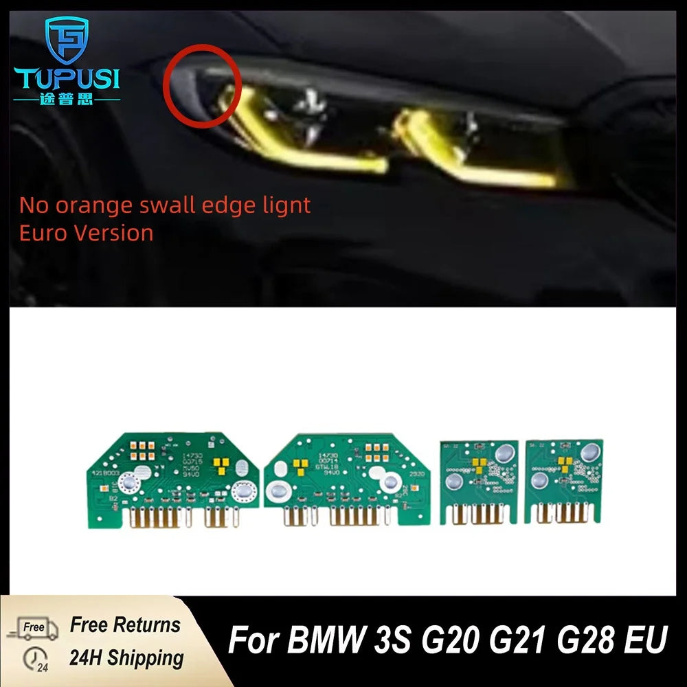 angel Eyes Laser DRL RGB LED boards G20 G21 GTS daytime running lights Lemon Yellow DRL for BMW G21 G20