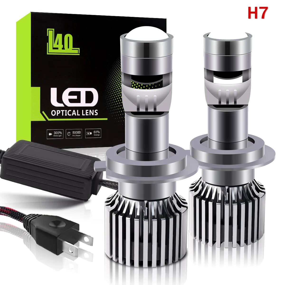 H7 LED Laser Lenses For Cars H10 9005 HB3 9006 HB4 H11 Mini Loupe H4 Laser Headlight Bulb LED Lens Projector 200W 12V Auto Lamps