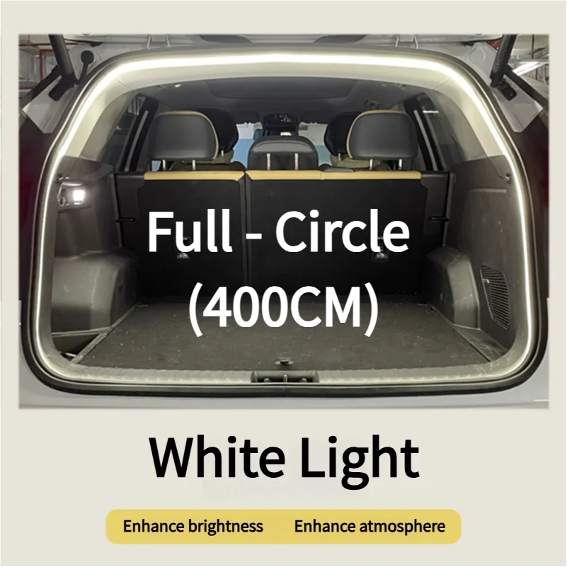 Car Trunk Ambient Light Strip for Suv Flexible PVC Automatic Led Light Strip Non-Destructive Installation Universal for 12V/24V