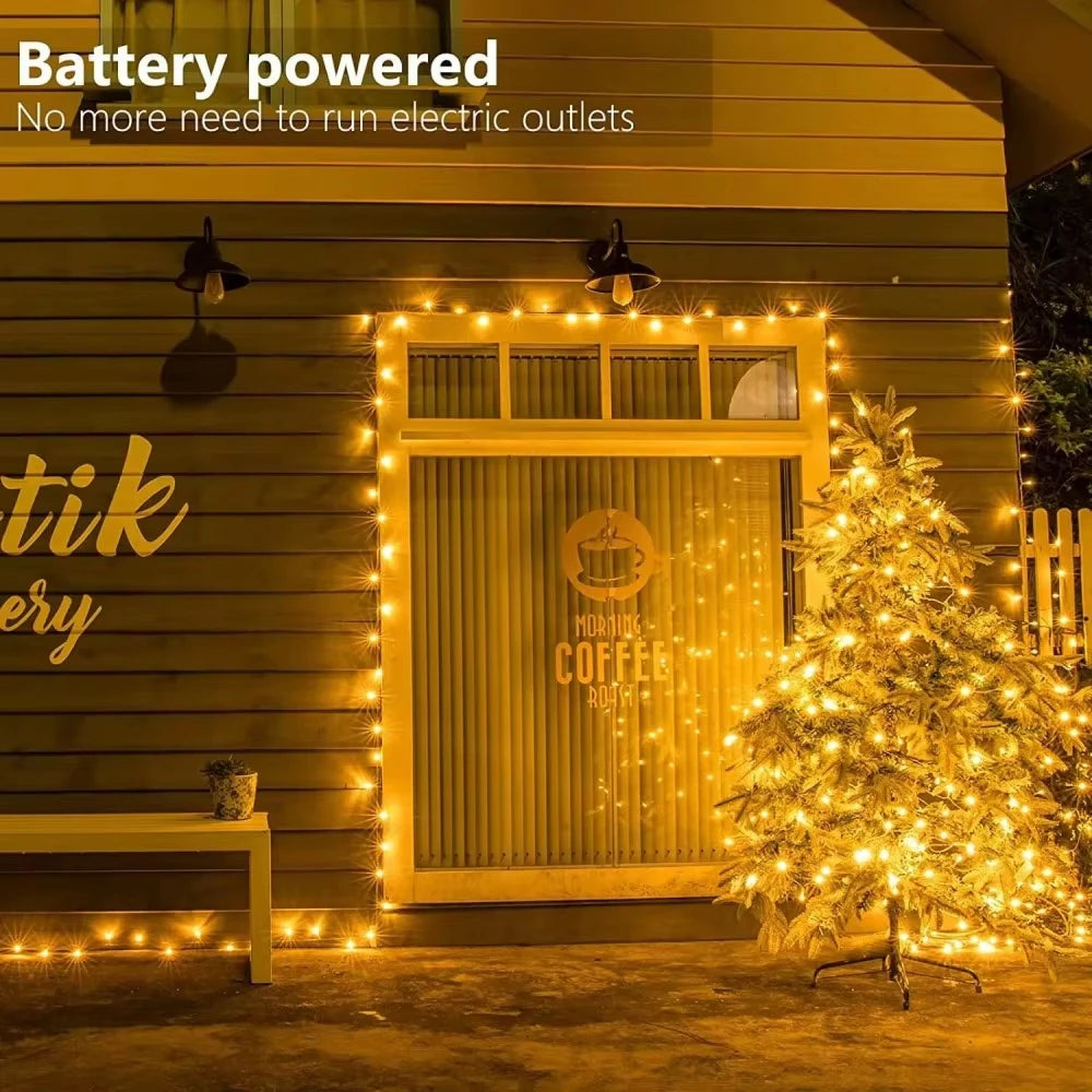 20M Fairy String Lights with Remote Control & Waterproof Bat