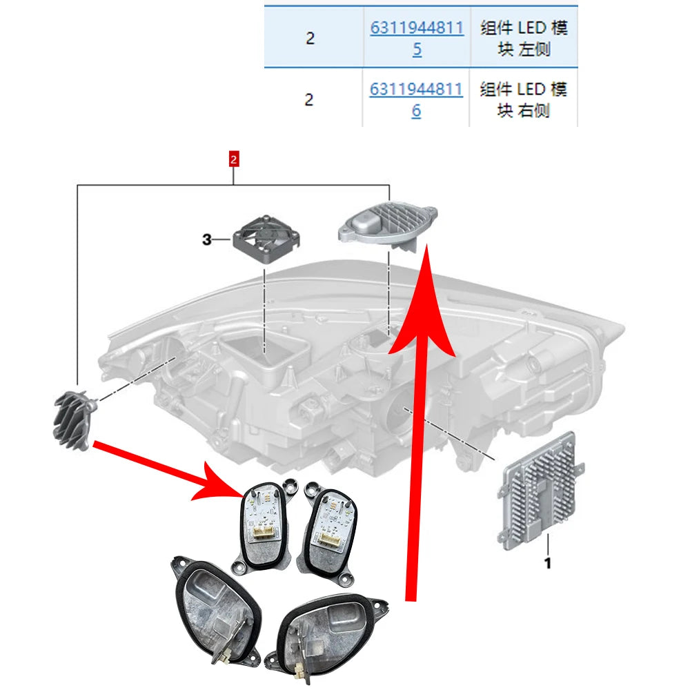 DRL LED Module Angel Eye Turn Signal Headlight Daytime Running Light For BMW 1 2 Series F40 F44 118i 220d