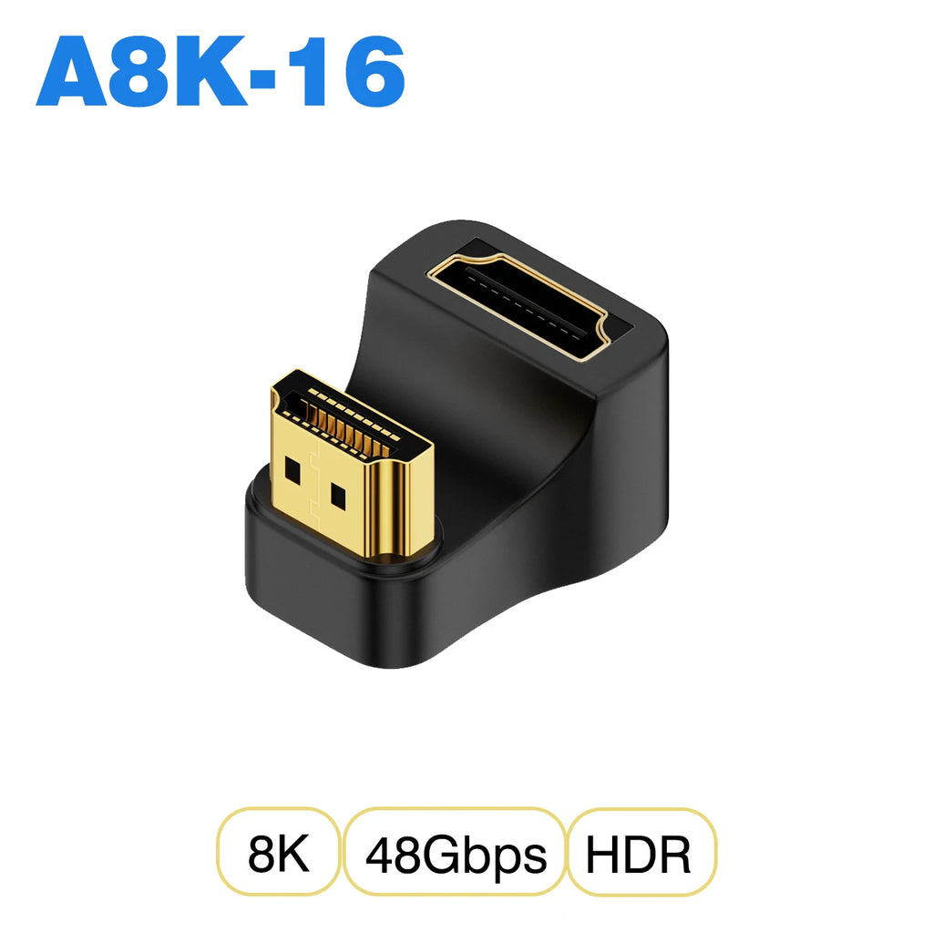HDMI-Compatible Cable Adapter Mini Micro HDMI to HDMI 2.1 Converter 48Gbps 8K60Hz 4K120Hz for HDTV Projector PS4 PS5 Laptop PC