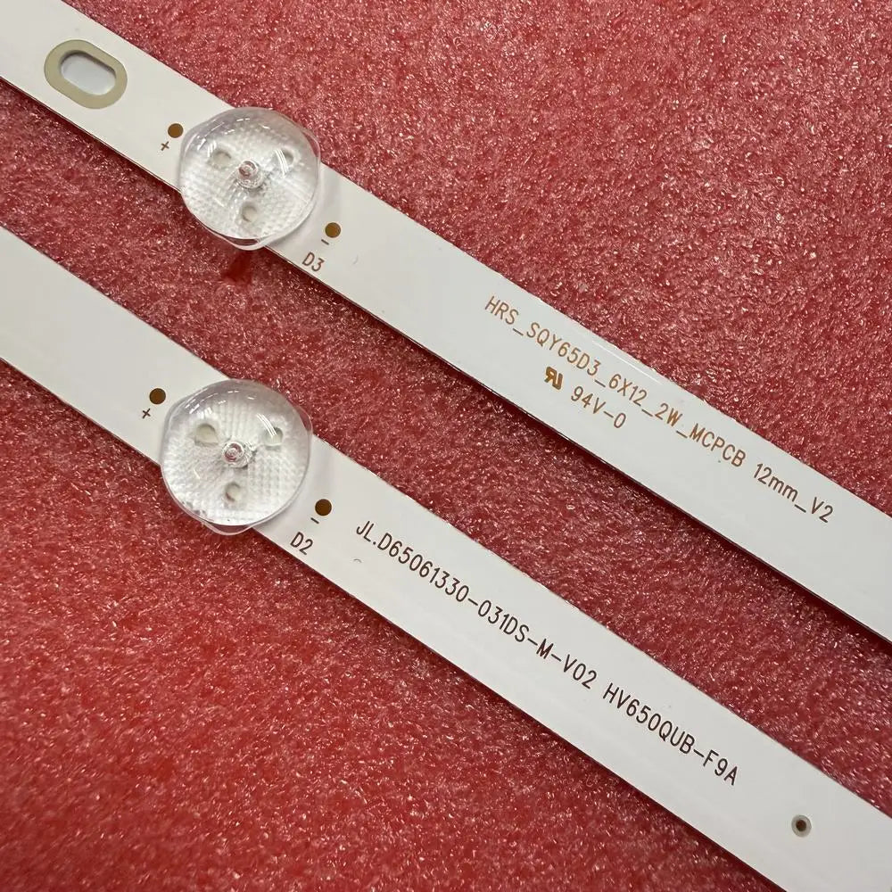 LED Backlight Strip for 12pcs/set LED Strip for 55LM620S-ZE RCA RNSMU6536 RNSMU6540 RTU6550 HRS_SQY65D3