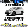Bulb Light Kit For Toyota Highlander 2014 2015 2016 2017 2018 2019 Canbus Car Number Plate Lamp