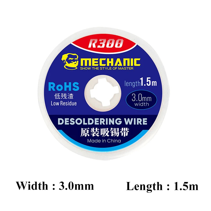 MECHANIC R300 Desoldering Mesh Braid Solder Wick Wire for Mobile Phone Computer PCB Welding Tin Remover BGA Repair Tools