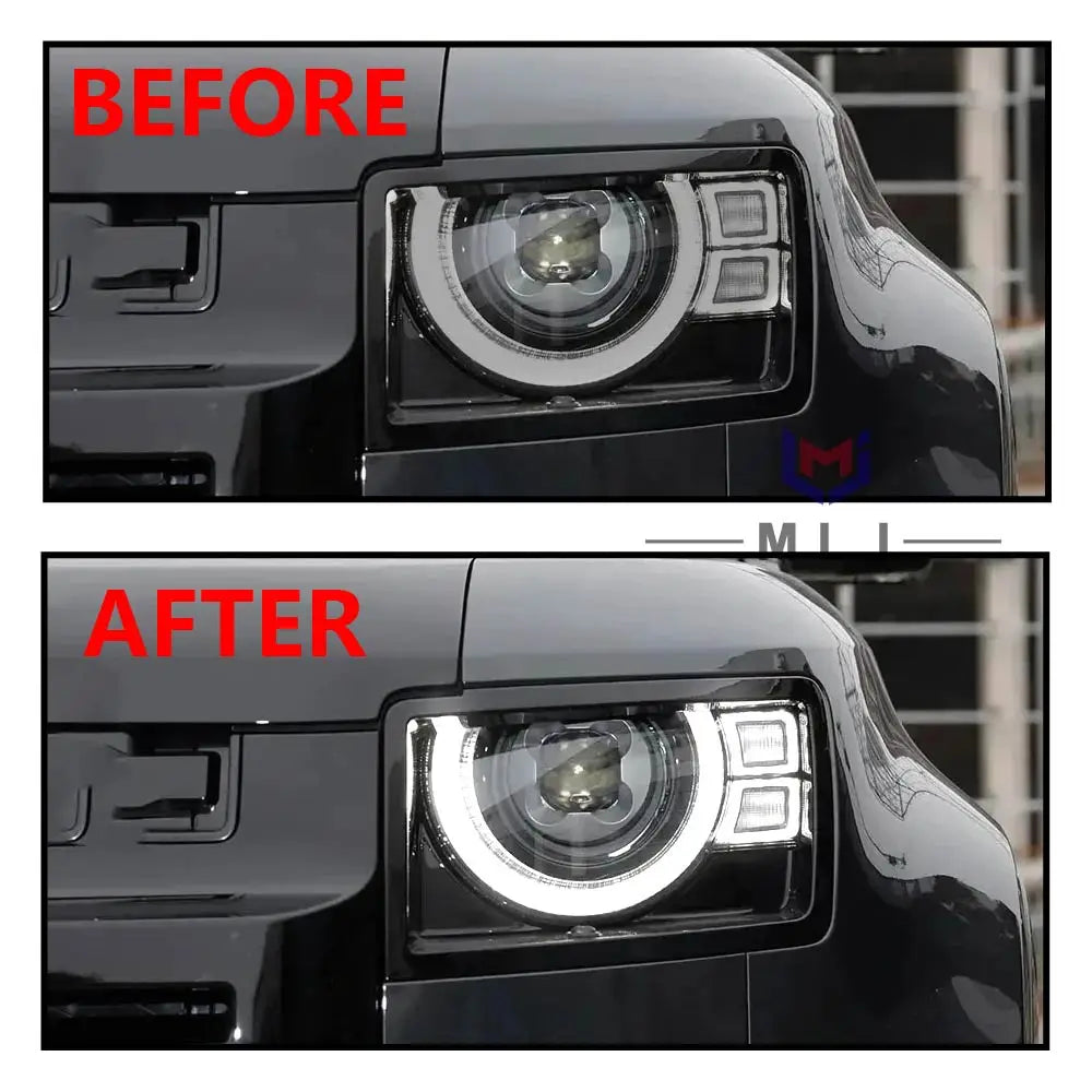 Angel Eye DRL Board Light Guide Tube Strip Daytime Running Light Source Chip For Land Rover Defender