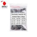 120pcs Electrolytic Capacitor Assortment Kit 12Values 1uF - 