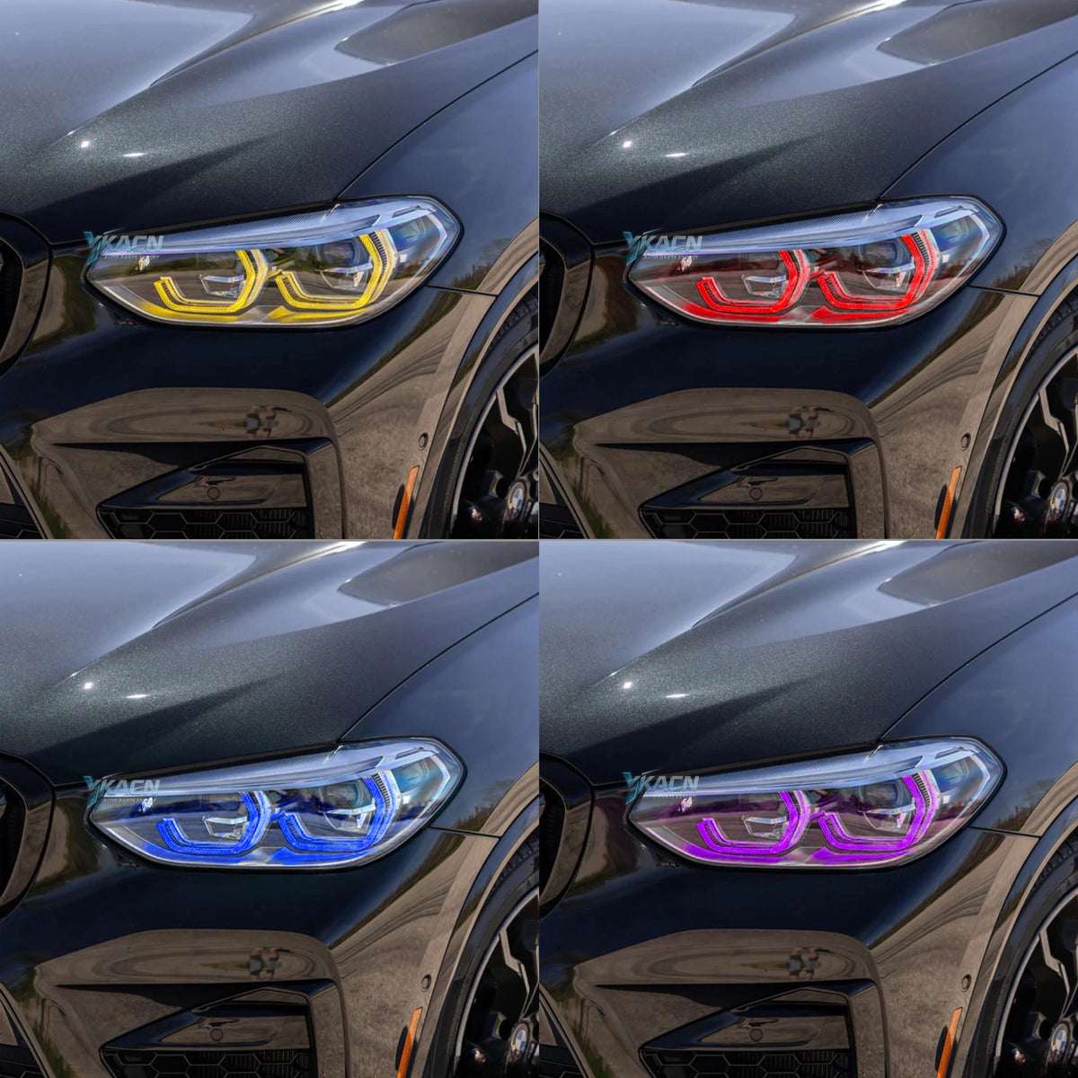 Angel Eyes Daytime Running Lights For 18-21 BMW X3 G01 X3M F97 X4 G02 X4M F98 Adaptive Headlight LED DRL