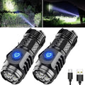 High Quality 3 SST20 LED Flashlight Built-in Battery USB Rechargeable Pen Clip Head Flashlight Waterproof Camping Hiking Torch