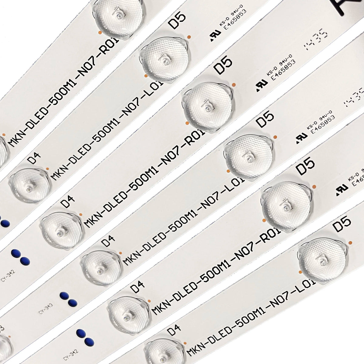 LED Backlight Strip for Kit 10pcs LED Backlight Strip For MAKENA 50 DE500M1NNAF-YA3 DE500M1NNAF Polaroid