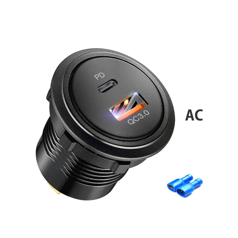 Quick Charge 3.0 usb port socket for car Dual USB Fast Car C