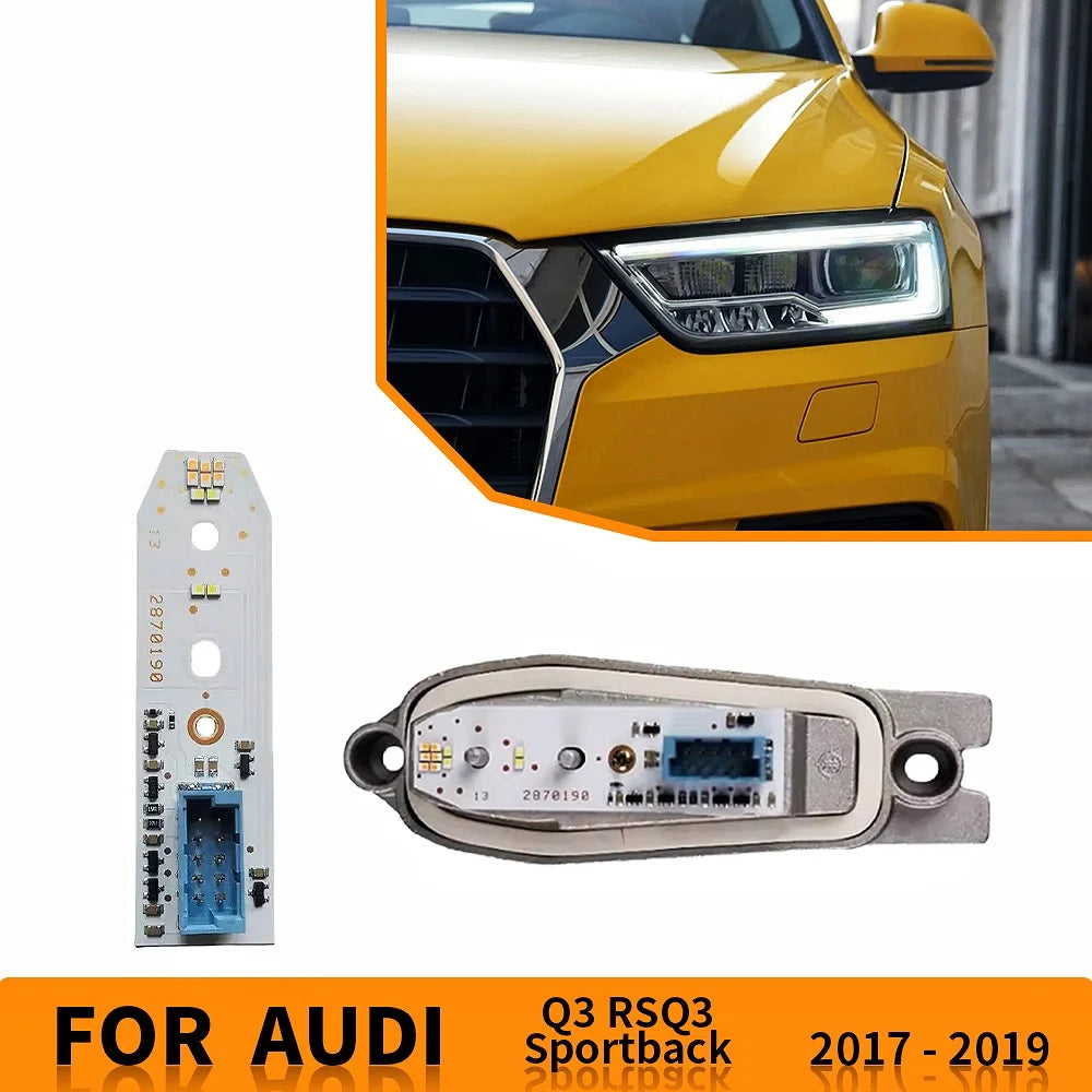 DRL LED Boards White Light For Audi Q3 RSQ3 Sportback 2017-2019 Headlight Daytime Running Light Module