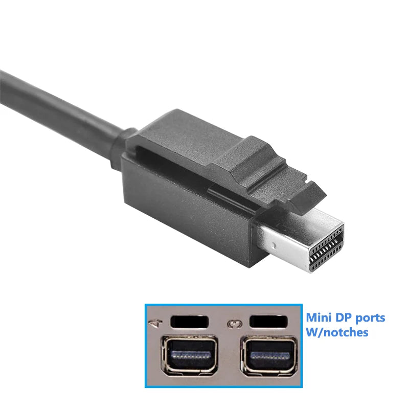 144Hz Mini DisplayPort to DisplayPort Cable Adapter 4k 60Hz 