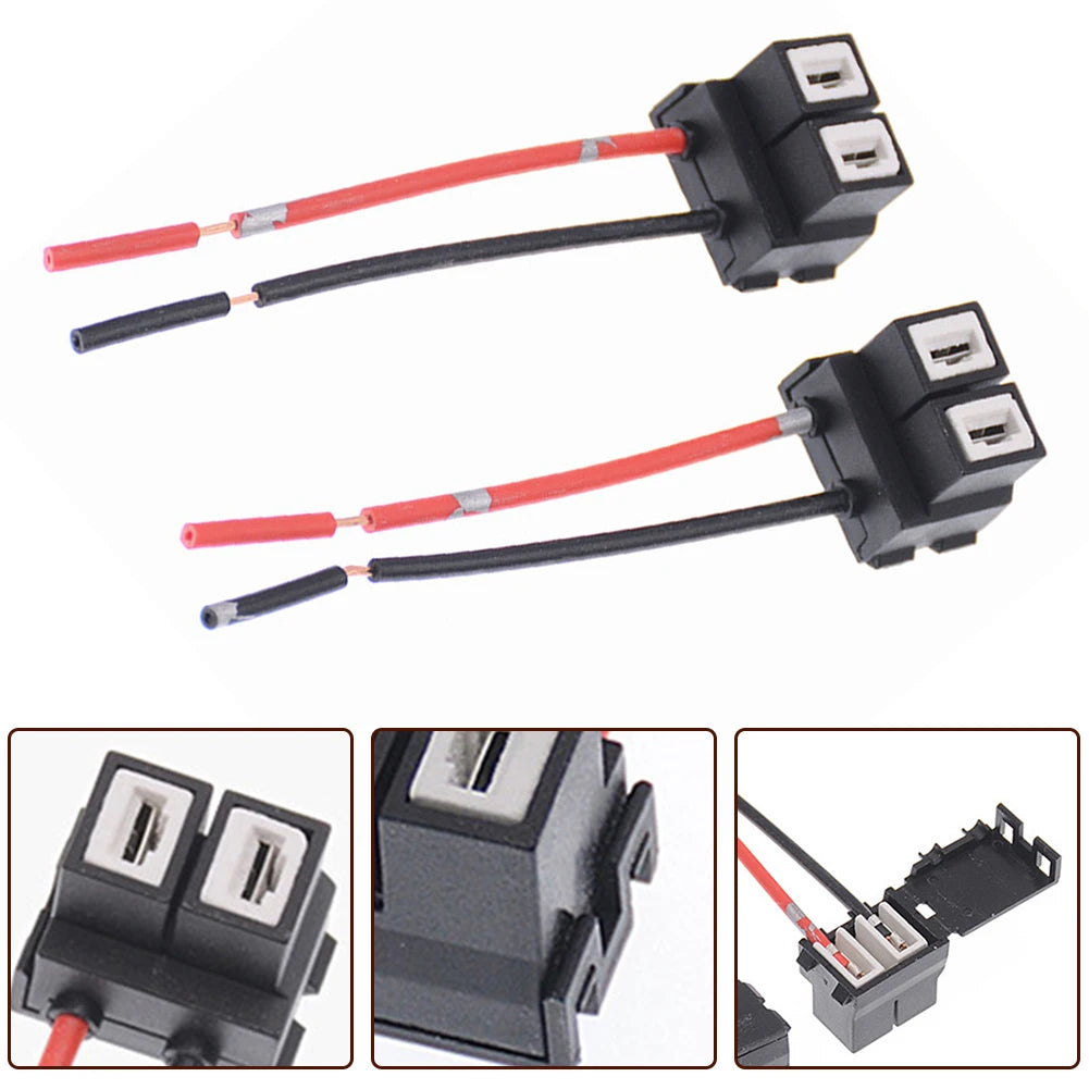 2PCS Socket Adapter Wiring Harness Sockets Car Wire Connecto