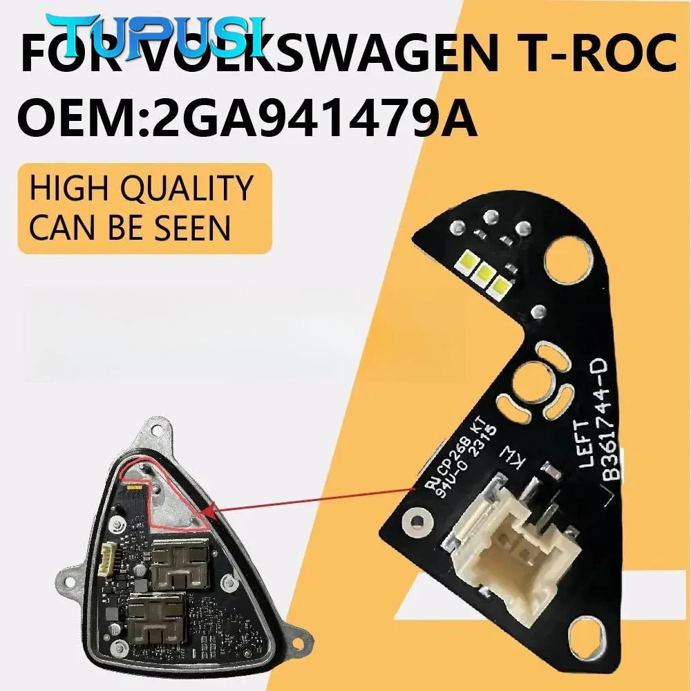 White Daylight For Volkswagen T-ROC LED Daytime Running Light Turn Signal Light Source Board B361745-B