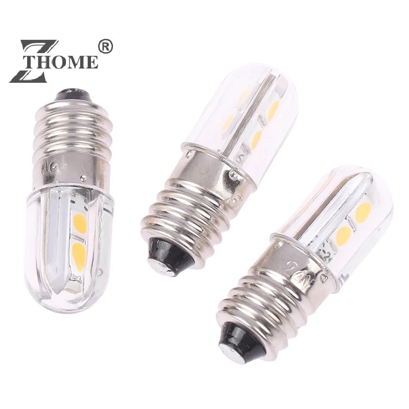 E10 Led Bulb 6V 12V 24V Upgrade Bulbs 4LED Lamp Replacement 