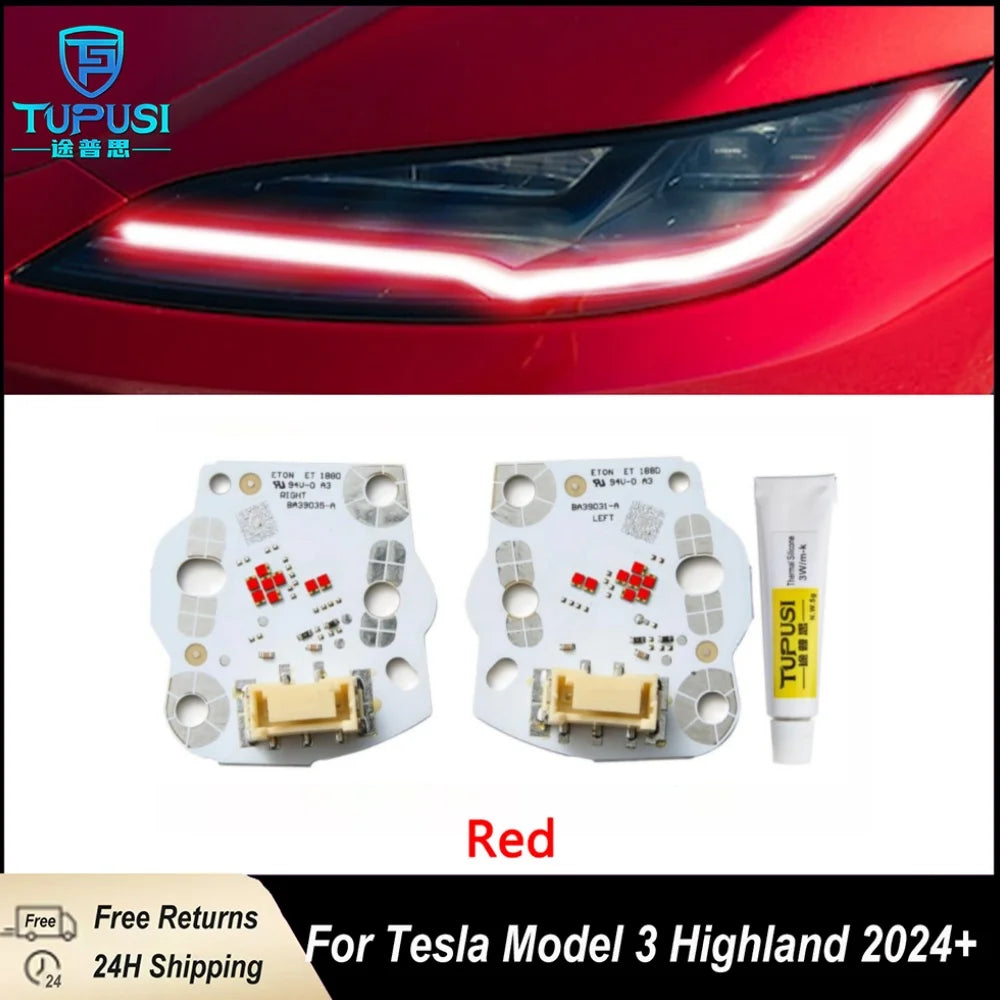 DRL Boards For Tesla Model 3 2024-UP Refit Daytime Running Light Chip Module LED Headlight