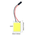 4Pcs T10 COB LED Car Bulbs 24-SMD 4W 12V 6000K White for Dome Map Door License Plate Interior Light Non-Polarity