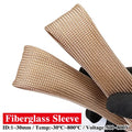 1mm/2/3/4/5-30mm Braided Fiberglass Sleeve 800Deg.C High Tem