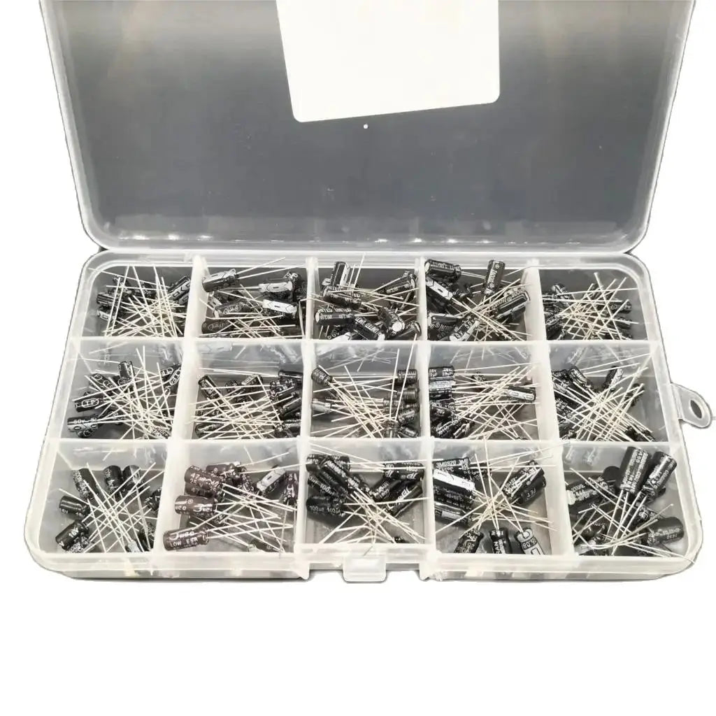 200pcs/lot Radial capacitors set 15Values 10V 16V 25V 50V 0.